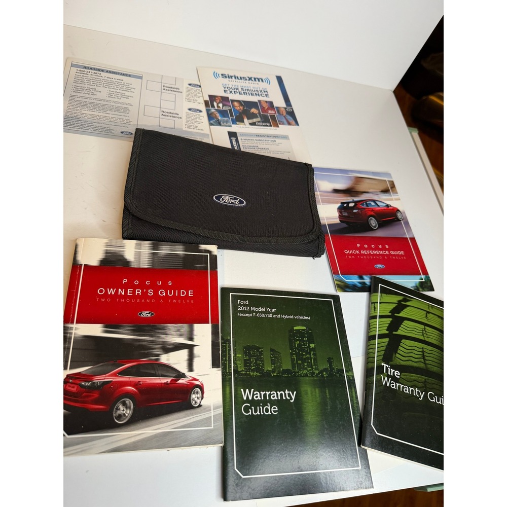 2012 Ford Focus OEM Owners Manual Complete Guide Set With Case